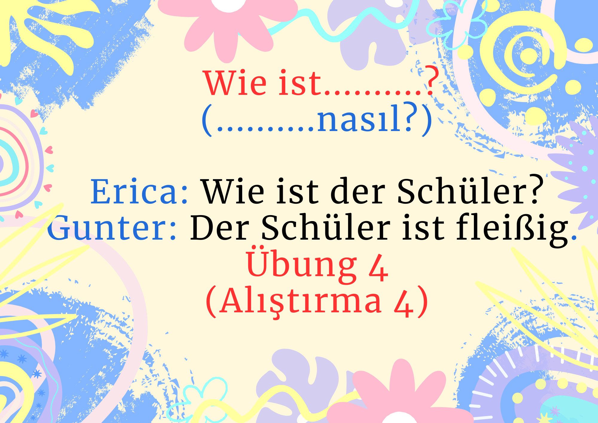 Wie ist die Blume?