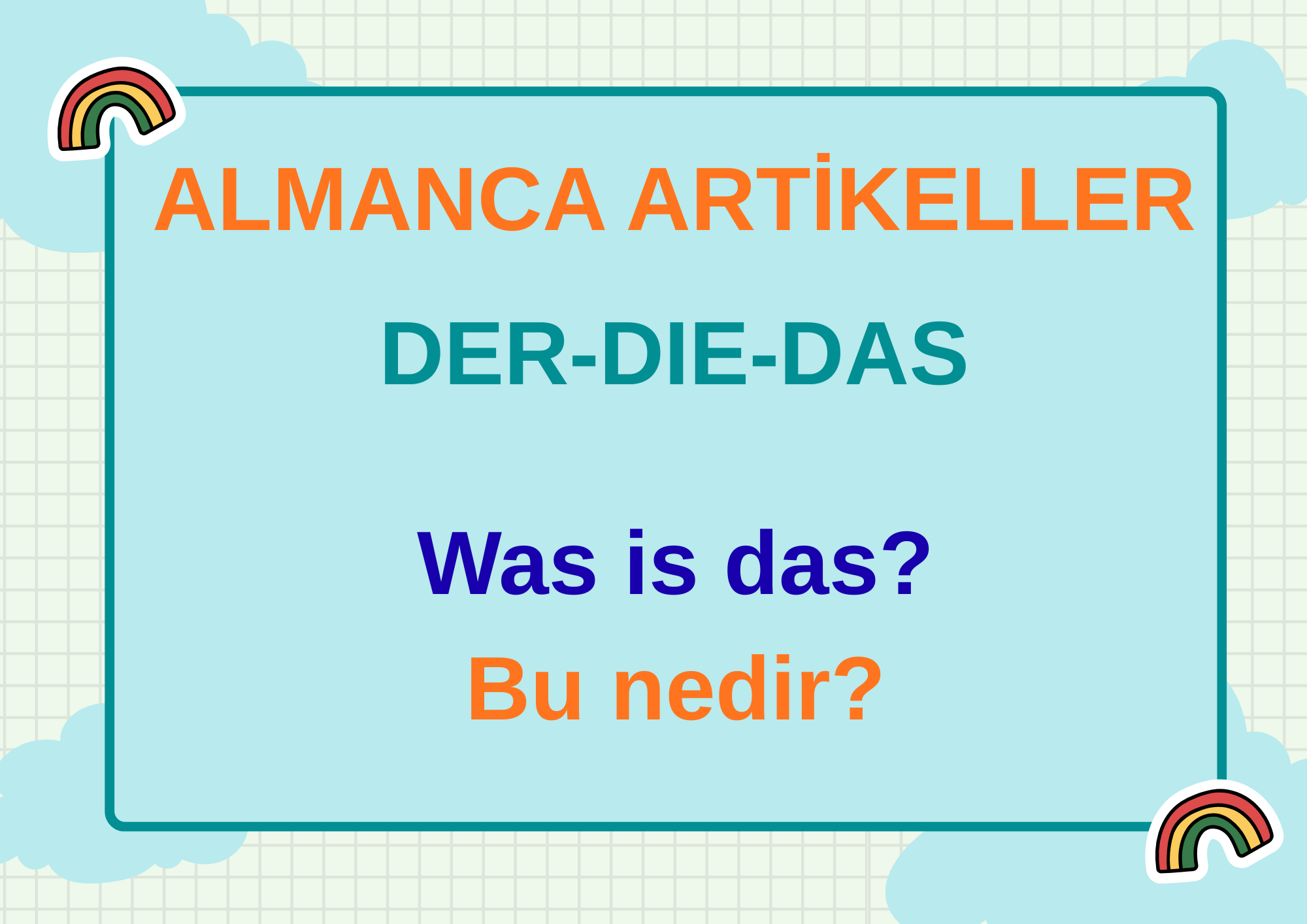 Almanca Artikeller ve simler